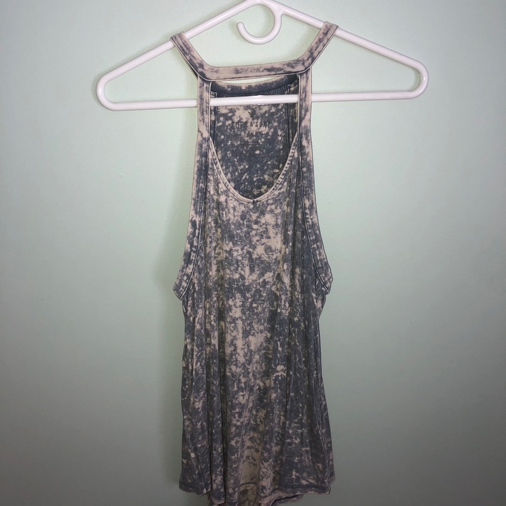 acid washed blue soft & sexy tank